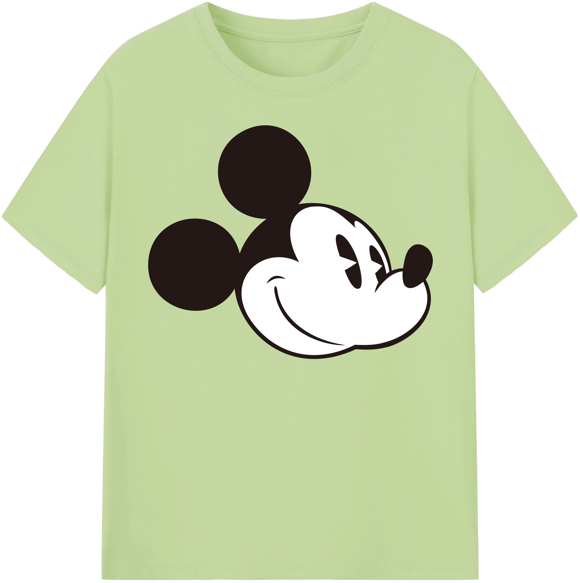 （画像用） ミッキーマウス Mickey Mouse 綿100％半袖Tシャツ（フロントプリント）